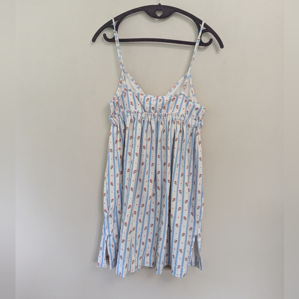 Hill House The Aurora Sleep Dress Floral Stripe Pajamas Nightgown Lounge - Picture 12 of 15